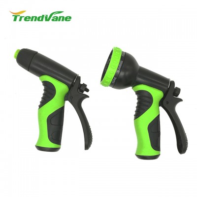 2018 new products soft grip ABS multi function garden hose water fog nozzle with variable flow controls